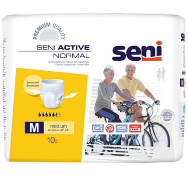 Seni Active Normal Подгузники-трусики для взрослых размер М 10 шт