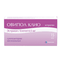 Овипол Клио 0,5 мг суппозитории вагинальные 15 шт