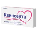 Квинсента 1,34 мг/мл раствор для инъекций 0,25/0,5/1 мг/доза шприц-ручка 3 мл + иглы