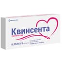 Квинсента 1,34 мг/мл раствор для инъекций 0,25/0,5/1 мг/доза шприц-ручка 3 мл + иглы