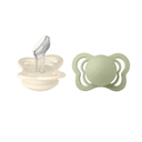 Bibs Couture Пустышка анатомическая силиконовая с 0 месяцев Ivory-Sage 2 шт