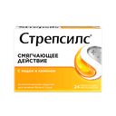 Стрепсилс таблетки для рассасывания Мед-Лимон 24 шт