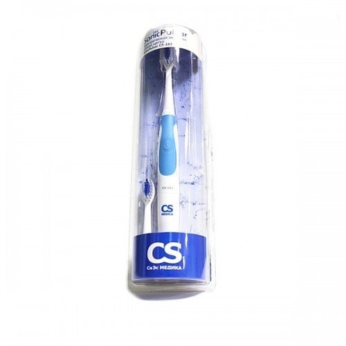 CS Medica Sonic Pulsar Зубная щетка электрическая звуковая CS-161 Голубая