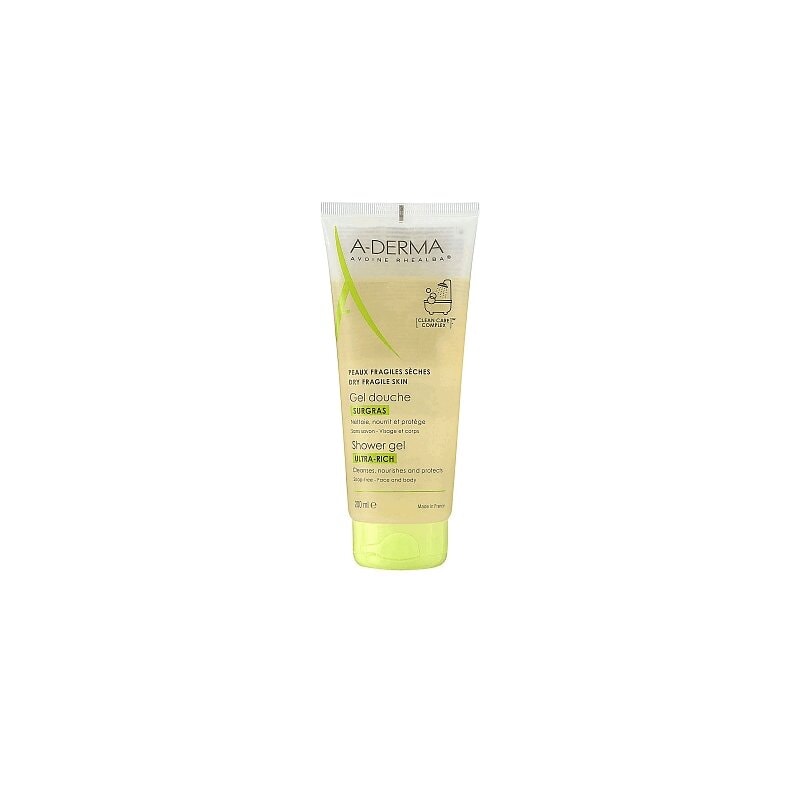 A-Derma Гель для душа очищающий увляжняющий 200 мл