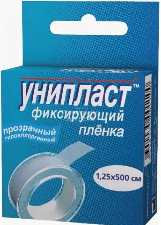 Унипласт Лейкопластырь фиксирирующий на нетканой основе 1,25 см х 500 см 1 шт