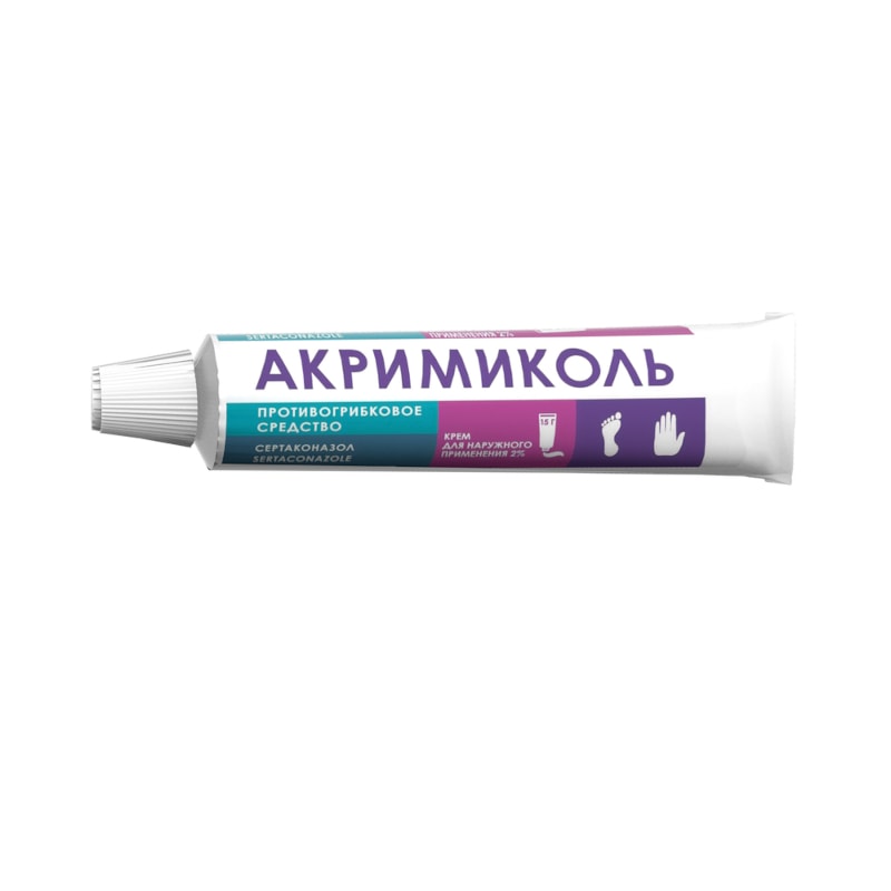 Акримиколь 2% крем для наружного применения 15 г