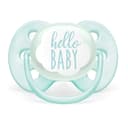 Philips Avent Ultra Soft Hello Пустышка силиконовая 0-6 месяцев
