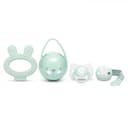 Suavinex Hygge Baby Набор детский пустышка + контейнер + держатель + прорезыватель Зеленый