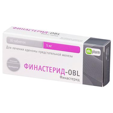 Финастерид-OBL 5 мг таблетки 30 шт