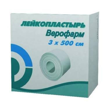 Верофарм Лейкопластырь фиксирующий на тканевой основе 3 см х 500 см 1 шт