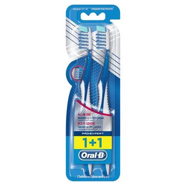 Oral-B Про-Эксперт Все в одном Щетка зубная 1+1 шт средняя