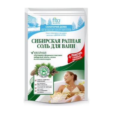 Санаторий Дома Соль для ванн Сибирская рапная Хвойная 530 г