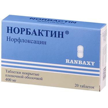 Норбактин 400 мг таблетки 20 шт
