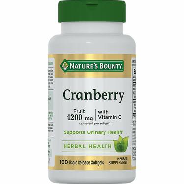 Nature's Bounty Концентрат ягод Клюквы с витамином С 4200 мг капсулы 100 шт
