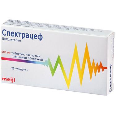 Спектрацеф 200 мг таблетки 20 шт