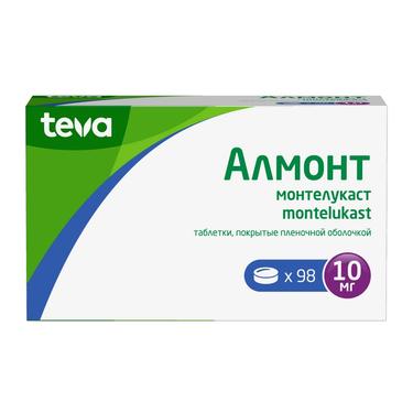 Алмонт 10 мг таблетки 98 шт