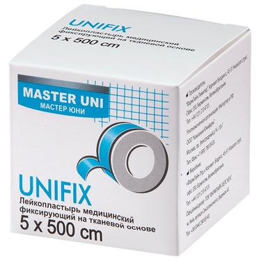 Master Uni Unifix Пластырь фиксирующий на тканевой основе 5 см х 500 см