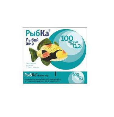 РыбКа Рыбий жир капсулы 100 шт