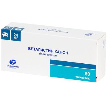 Бетагистин Канон 24 мг таблетки 60 шт