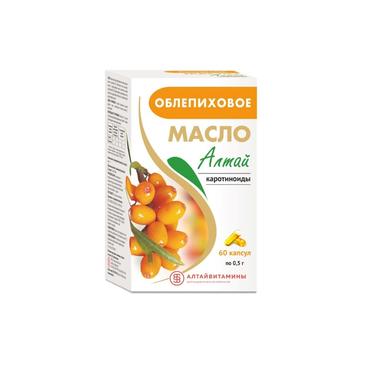 Алтай Облепиховое масло капсулы 60 шт