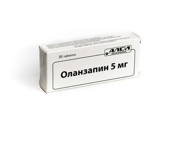 Оланзапин 5 мг таблетки 30 шт