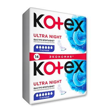 Kotex Ultra Прокладки гигиенические Ночные14 шт