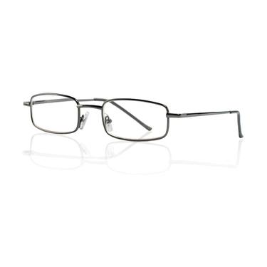 Очки корригирующие Kemner Optics металлические прямоугол. для чтения +1,0 темно-серые