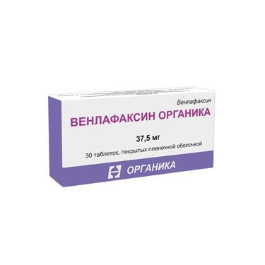 Венлафаксин Органика 37,5 мг таблетки 30 шт