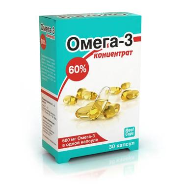 RealCaps Омега-3 концентрат 60% капсулы 30 шт