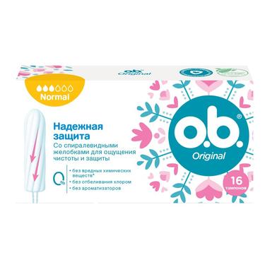 o.b. Original Тампоны гигиенические Normal 16 шт