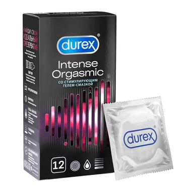 Durex Intense Orgasmic Презервативы со стимулирующим гелем-смазкой 12 шт