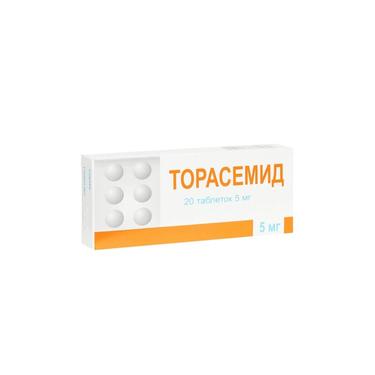 Торасемид 5 мг таблетки 20 шт