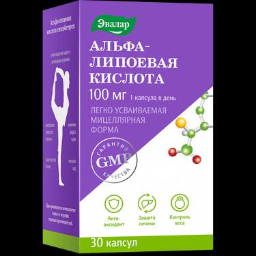 Anti-Age Альфа-липоевая кислота 100 мг капсулы 30 шт