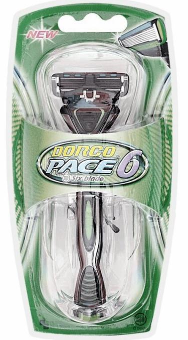 Dorco Pace6 Cтанок для бритья с триммером с 2 кассетами