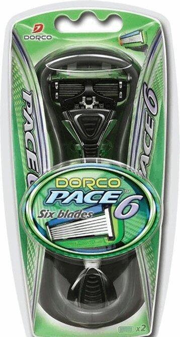 Dorco Pace6 Cтанок для бритья с 2 кассетами