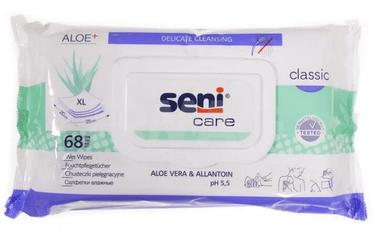 Seni Care Classic Салфетки влажные с аллантоином и алоэ вера 68 шт