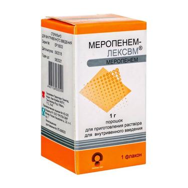 Меропенем-ЛЕКСВМ 1 г порошок для приготовления раствора для инъекций