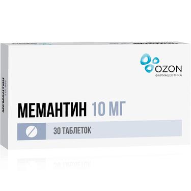 Мемантин 10 мг таблетки 30 шт