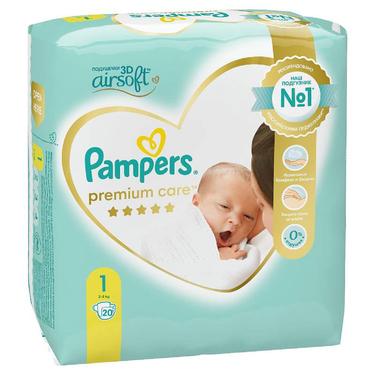Pampers Premium Care 1 Подгузники детские 2-5 кг 20 шт