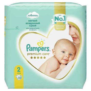 Pampers Premium Care 2 Подгузники детские 4-8 кг 20 шт