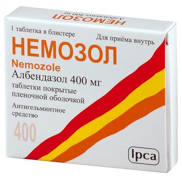 Немозол 400 мг таблетки 1 шт