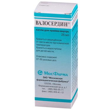 Валосердин капли для приема внутрь 25 мл