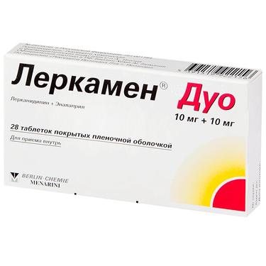 Леркамен Дуо 10 мг+10 мг таблетки 28 шт