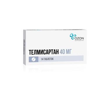 Телмисартан 40 мг таблетки 14 шт