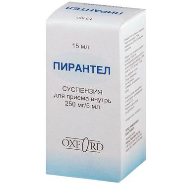Пирантел 250 мг/5 мл суспензия для приема внутрь 15 мл