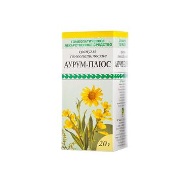Аурум-Плюс гранулы гомеопатические 20 г