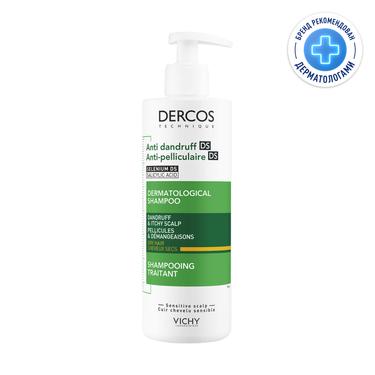 Vichy Dercos Шампунь-уход интенсивный против перхоти для сухих волос 390 мл