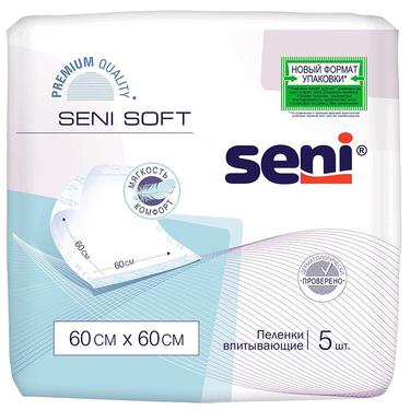 Seni Soft Пеленки впитывающие одноразовые 60 см x 60 см 5 шт