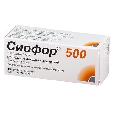 Сиофор 500 мг таблетки 60 шт