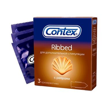 Contex Ribbed Презервативы с ребрами 3 шт